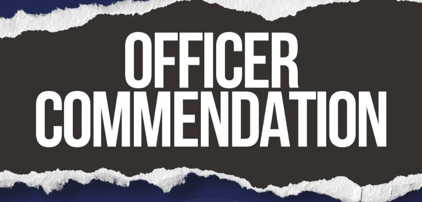 Police receive commendations for capturing man after breaking into local business